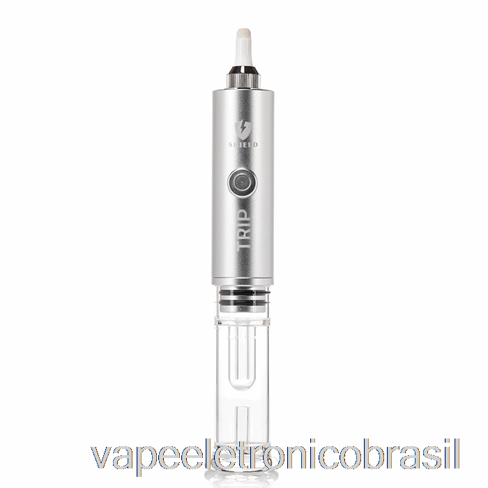 Vape Eletronico Shield Trip Kit Vaporizador Portátil Prata